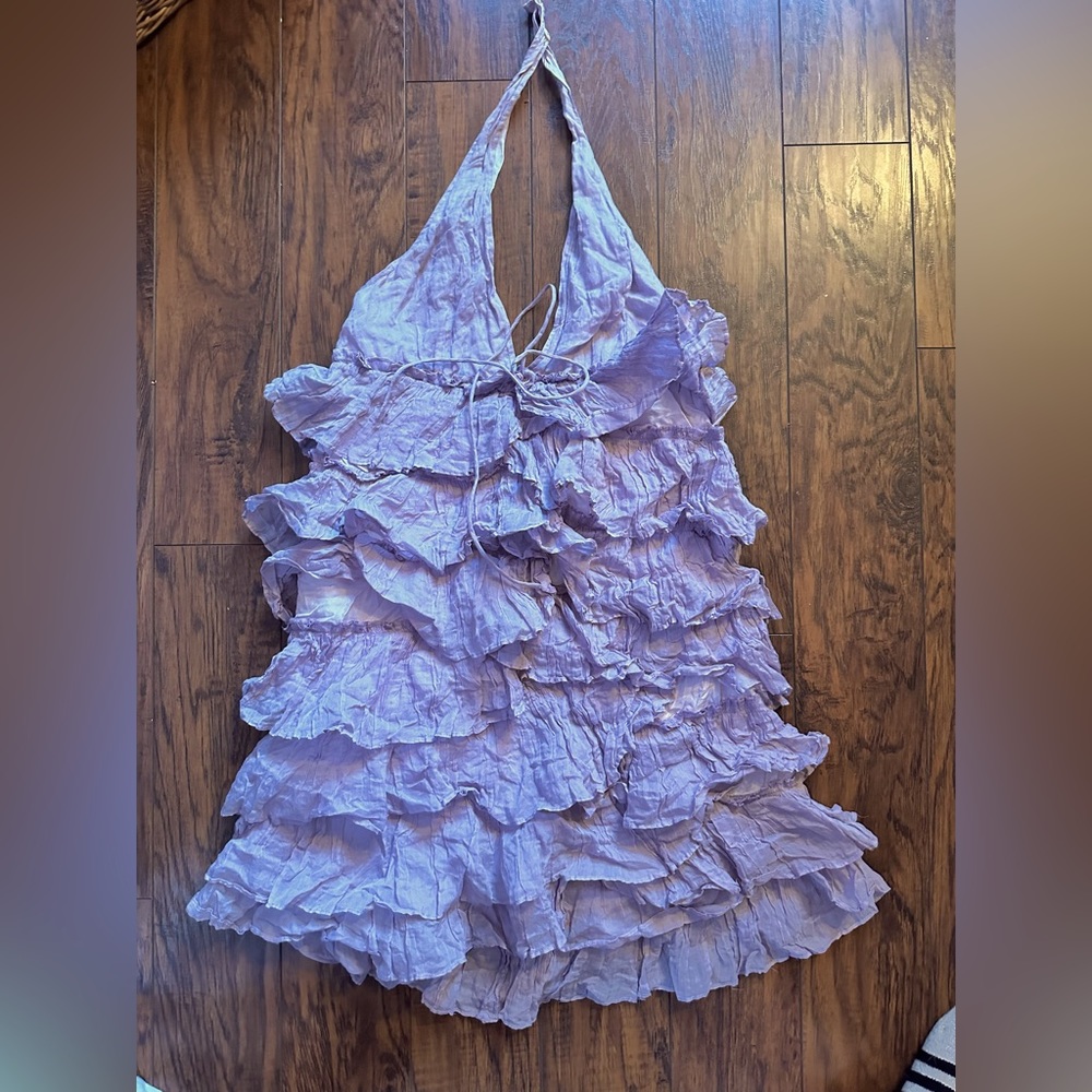 Luxury purple couture dress